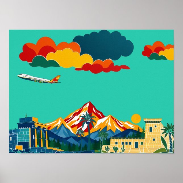Explore the World with Colorful Adventures Poster (Front)