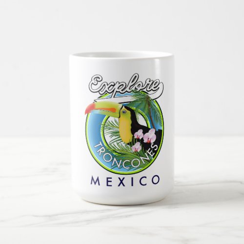 Explore Troncones Mexico retro logo Coffee Mug