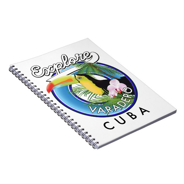 Explore Varadero Cuba travel logo Notebook (Right Side)