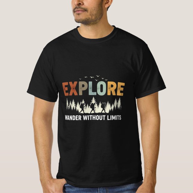 EXPLORE – Wander Without Limits T-Shirt (Front)