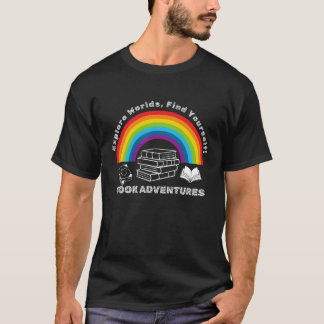 Explore Worlds Book Adventures Rainbow T-Shirt