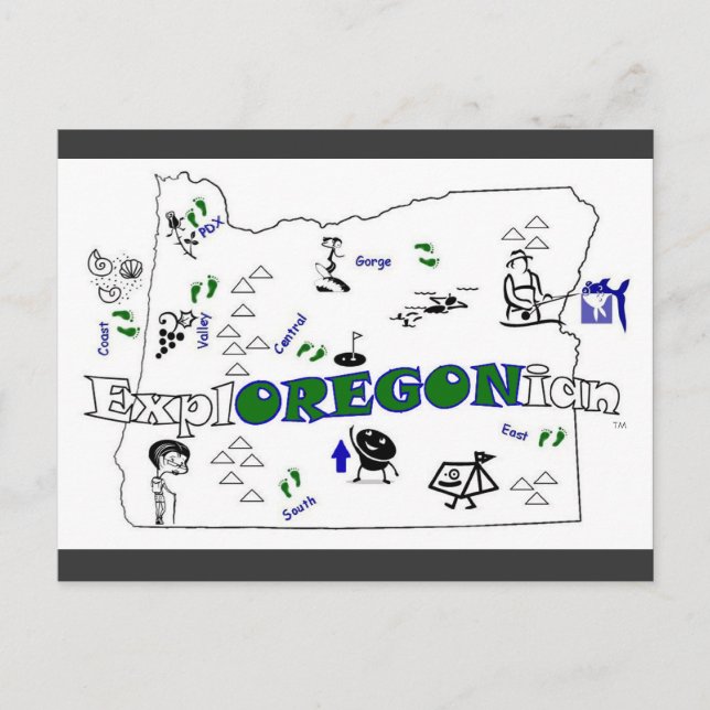 ExplOREGONian add your town! Love it :) Postcard (Front)