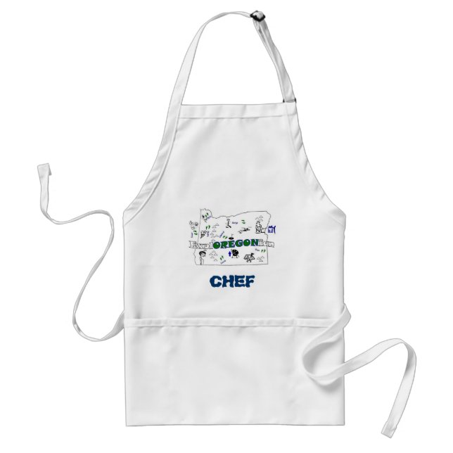 ExplOREGONian Chef Adult Apron (Front)