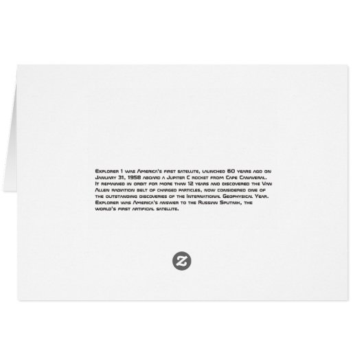 Explorer 1 Satellite (Back Horizontal)