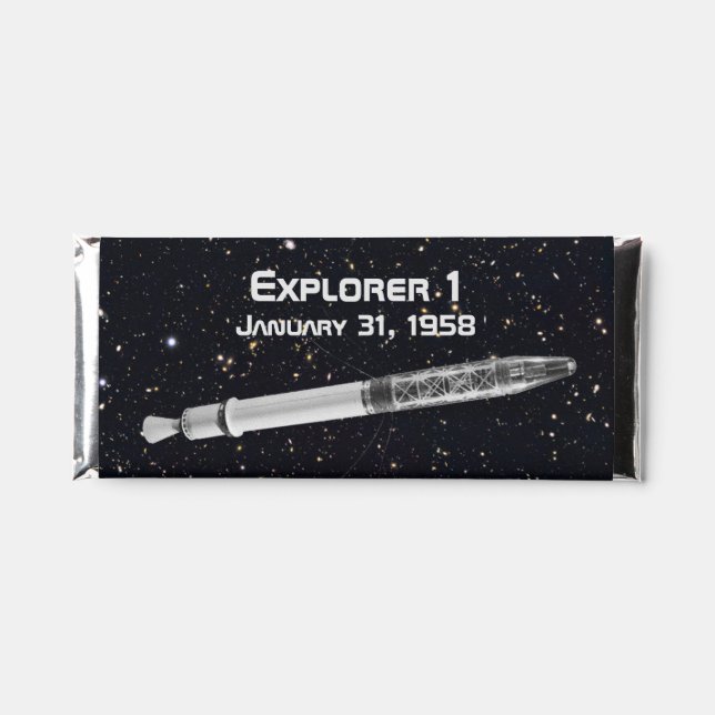 Explorer 1 Satellite Hershey Bar Favors (Front)