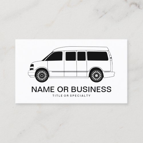 explorer campervan  business card