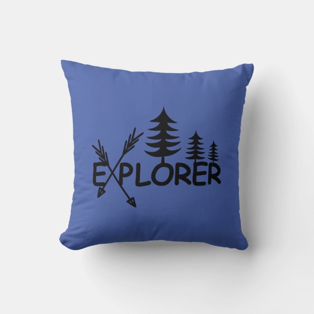 Explorer Design - Throw Pillow 16" x 16" (Front)