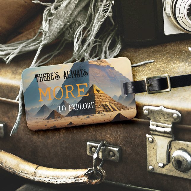 Explorer Egypt Archeology Wanderlust  Luggage Tag (Creator Uploaded)