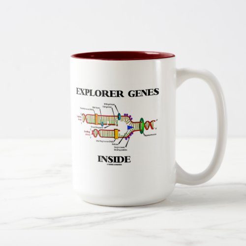 Explorer Genes Inside DNA Replication Two_Tone Coffee Mug