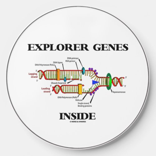 Explorer Genes Inside DNA Replication Wireless Charger
