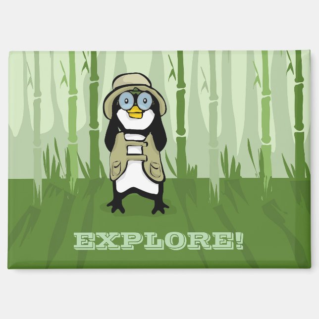 Explorer Penguin Magnet (Front)