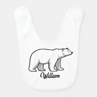 Explorer polar  baby bib