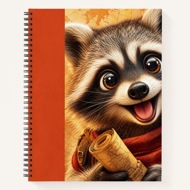Explorer Raccoon Notebook (Front)