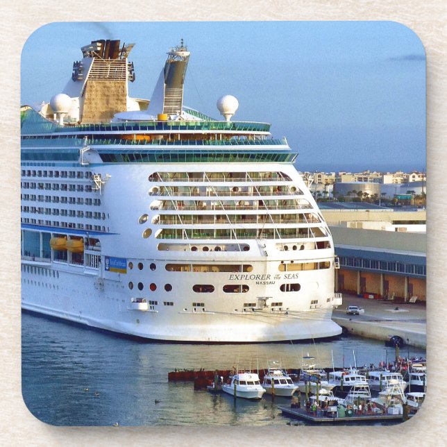 Explorer Stern at Home Beverage Coaster (Front)