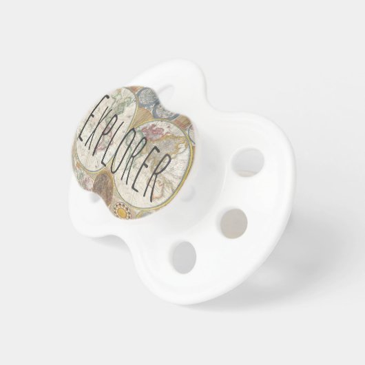 Explorer World Map Pacifier (Front Right)