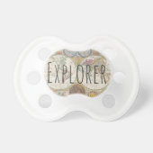 Explorer World Map Pacifier (Front)