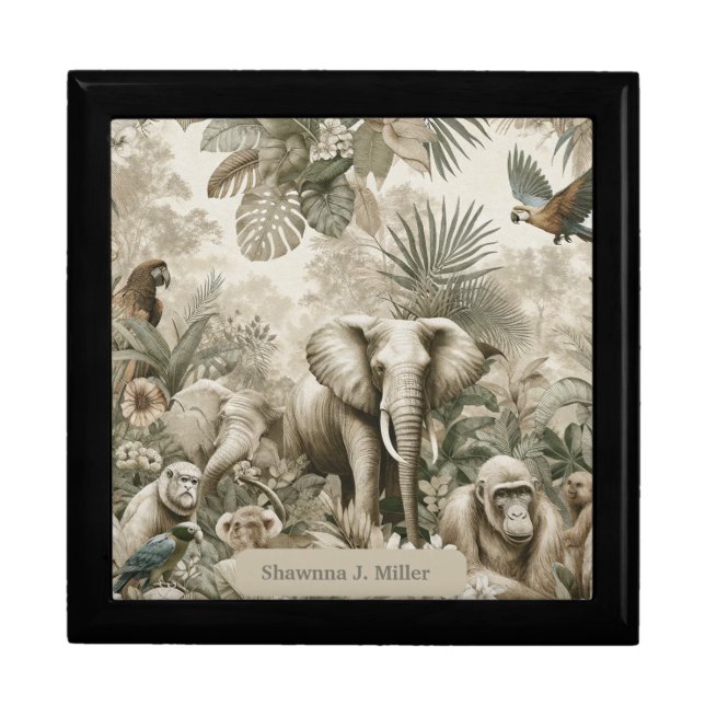 Explorer's Trove Personalized Keepsake Box (Front)