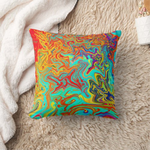 Exploring Abstract Design Concepts Throw Pillow