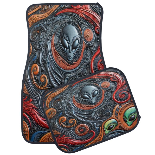 Exploring Alien Artistry Mysteries Car Floor Mat (Set)