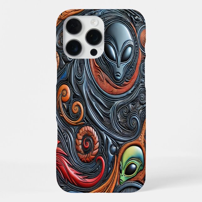 Exploring Alien Artistry Mysteries Iphone Case (Back)