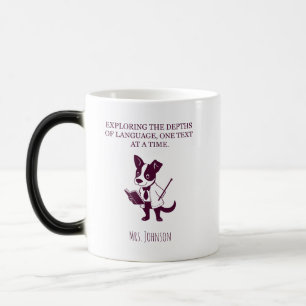 Exploring Depths Of Language One Text At A Time Color Morph Mug