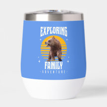 Exploring Family Bear Vintage Vacation Adventure