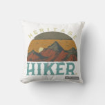 Exploring History on Foot: Heritage Hiker Throw Pillow