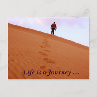 Exploring, Life is a Journey .... Postcard