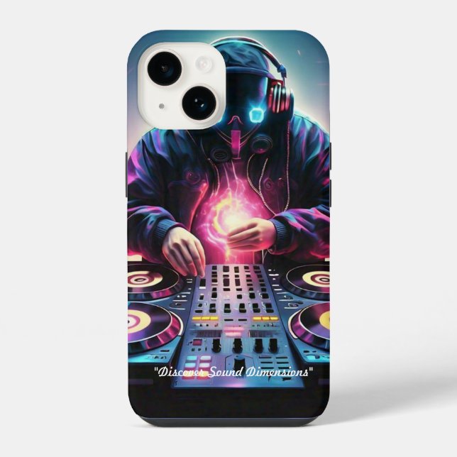"Exploring Musical Realms" Iphone Case (Back)