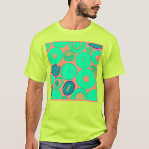 Exploring Our Stylish Green Patterns Art T-Shirt