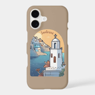 Exploring Santorini, Greece iPhone 17 Case
