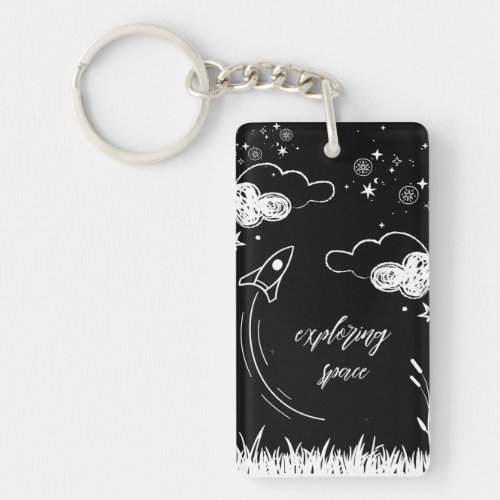 exploring space keychain