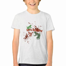 Exploring t-shirt with bold graphics and mud spatt