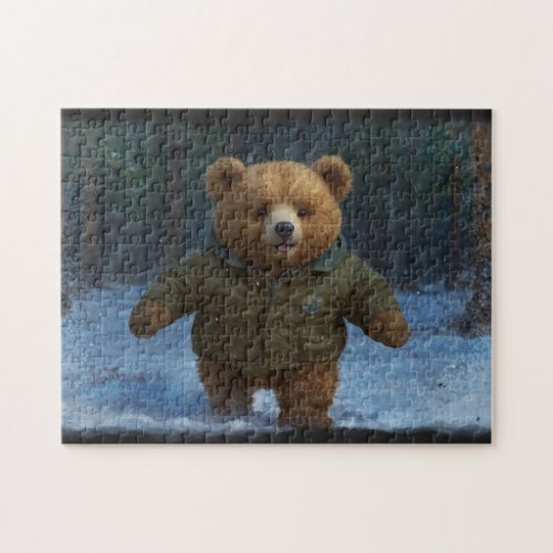 Exploring Teddy Bear Art for Kids Jigsaw Puzzle