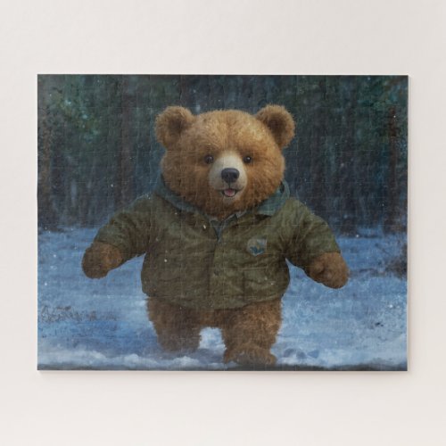 Exploring Teddy Bear Art for Kids Jigsaw Puzzle