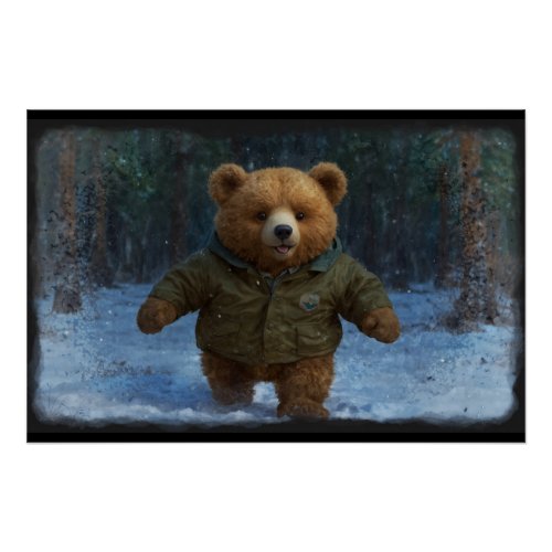 Exploring Teddy Bear Art for Kids Poster