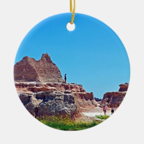 Exploring the Badlands collection Ceramic Ornament