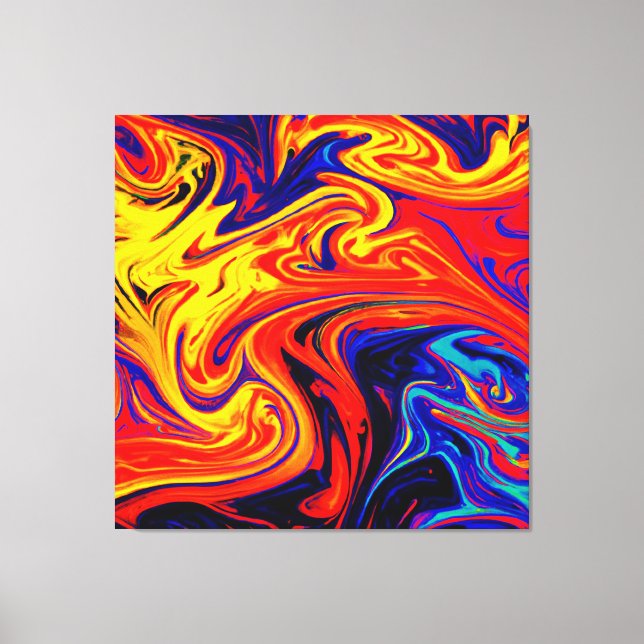 Exploring The Colorful Abstract Pattern Canvas Print (Front)