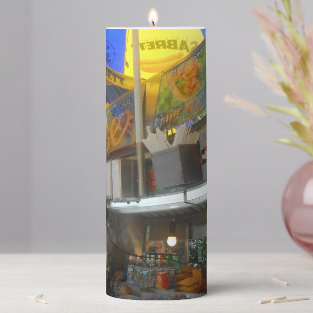Exploring the Human Desire to Embrace Pillar Candle (In Situ)