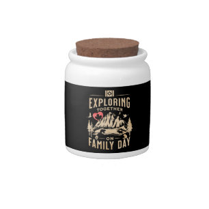 Exploring Together on Family Day Candy Jar