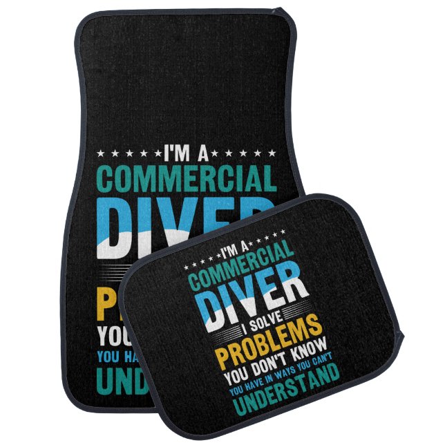 Exploring Underwater Wonders on a Diving Adventure Car Floor Mat (Set)