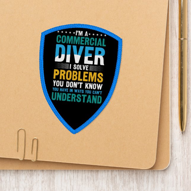 Exploring Underwater Wonders on a Diving Adventure Patch (On Folder)