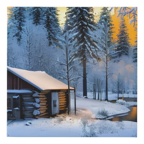 Exploring Winters Beauty The Magic of Snowy Tree Faux Canvas Print