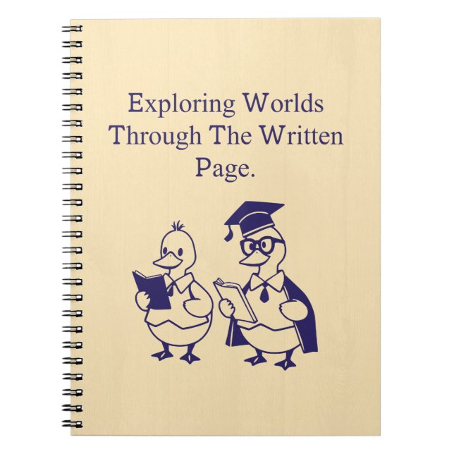 Exploring Worlds Through The Written Page Design Notebook (Front)