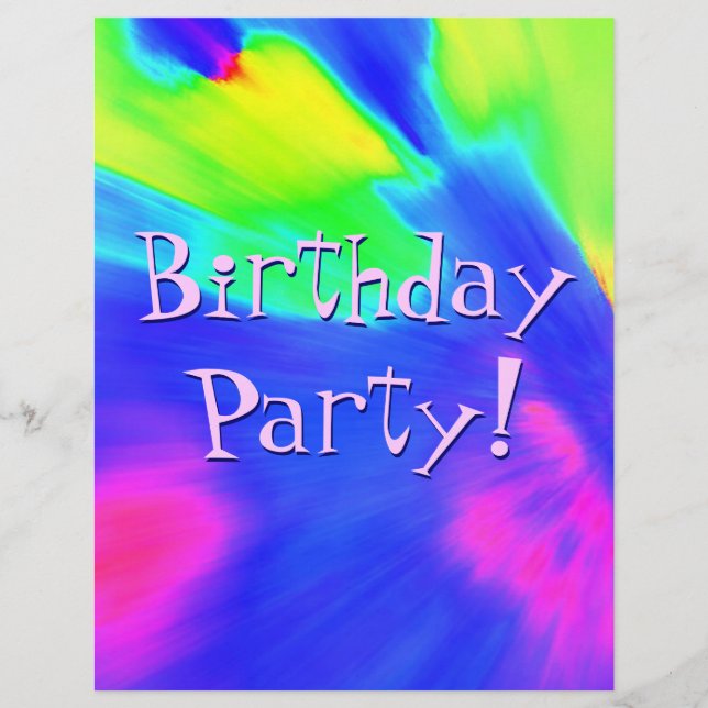   Explosion Birthday Party II Flyer (Front)