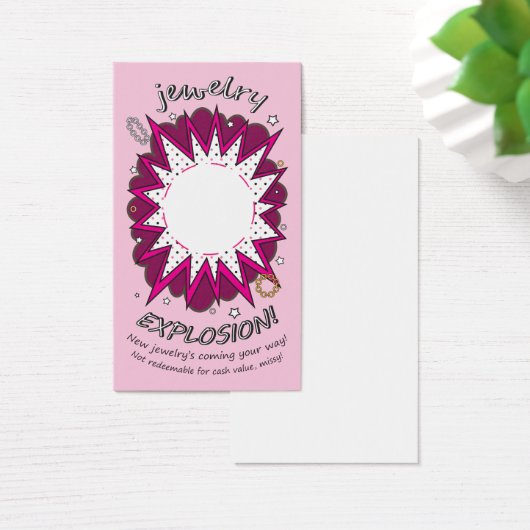 Explosion Card: Jewelry, Cheeky Pink (Desk)