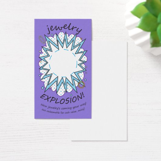 Explosion Card: Jewelry, Icy Purple (Desk)