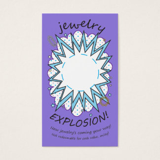 Explosion Card: Jewelry, Icy Purple