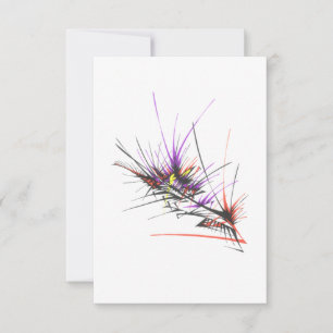 Explosion Colorful Abstract Tribal Tattoo Art Thank You Card