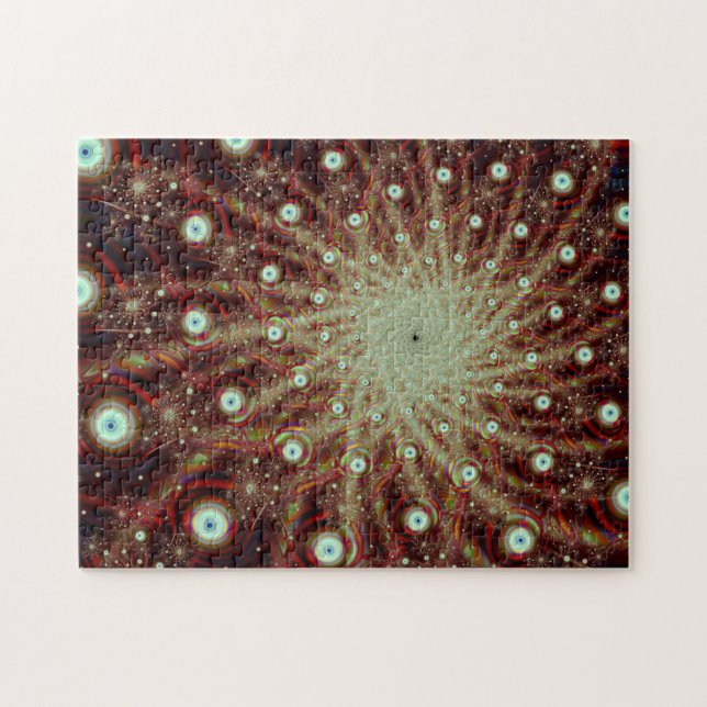 Explosion Cool Abstract Fine Fractal Art Jigsaw Puzzle (Horizontal)